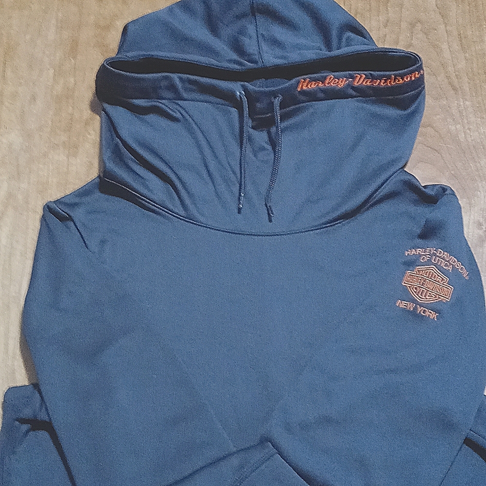 Harley Davidson of Utica NY. Black pullover hoody.